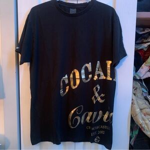 crooks & castles gold graphic tee